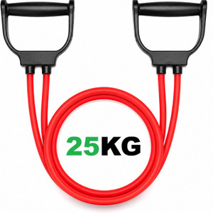 Shopeleven Pull rope Rubber Band Resistance Tube for Workout Exercise(Pack of 1,Multicolor) Resistance Tube