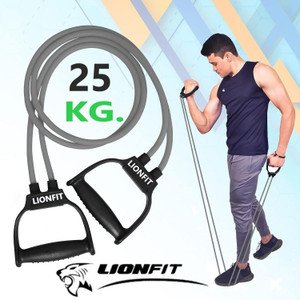 LIONFIT Workout Band Resistance Tube for Full-Body Fitness & Dumbbell Replacement Resistance Tube