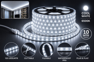 HBX 120 LEDs 10m White Steady Strip Rice Lights Pack of 1 - Image 6