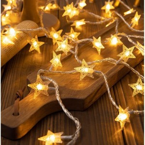 PESCA 50 LEDs 7.98 m Yellow Steady Star Rice Lights