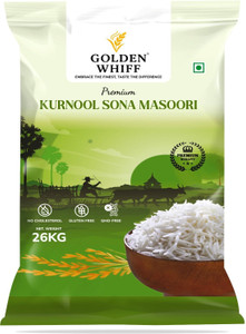 GOLDEN WHIFF Kurnool Sona Masoori 18+ months old Sona Masoori Rice (Small Grain, Raw)