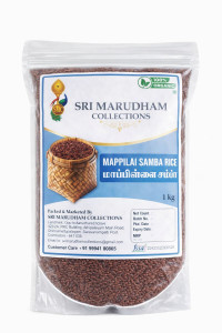 SRI MARUDHAM COLLECTIONS Mappillai Samba Rice 1KG | Traditional Tamil ...
