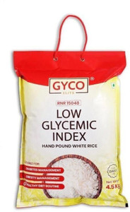 GYCO ELITE Low Glycemic Index(GI) Rice|Diet & Diabetic Management Rice|Steamed White Rice| Sona Masoori Rice (Polished)