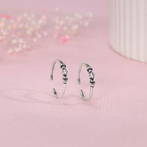 GIVA Sterling Silver Zircon Rhodium Plated Toe Ring