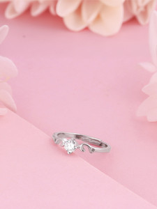 GIVA 925 Beachy Waves Ring|Lifetime Plating|6 Month Warranty Sterling Silver Zircon Silver Plated Ring