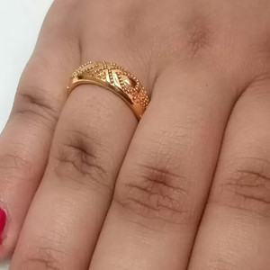 GK-SK Women Gold Plated Ring Brass Gold Plated Ring