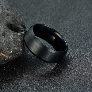 Crazy Fashion Stainless Steel Titanium Plated Ring