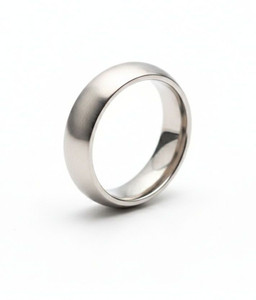 AL Minza Stainless Steel Silver Plated Ring