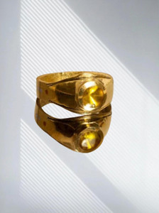 Ringry Paramani Ashtdhatu Ring for Men & Women – Traditional Spiritual & Stylish Design Stone Gold Plated Ring