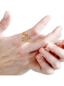 SKE Meru Ring Adjustable Tortoise Ring For For Men and Women For Good Luck, Kachua Tortoise Ring Brings Good Luck And Prosperity Brass Gold Plated Ring Alloy Agate Gold Plated Ring
