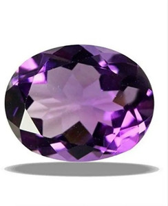 MAHADEVDEPSTORE 7 Ratti Original Amethyst Stone Lab Certified Gemstone For Astrological Uses Stone Amethyst Ring