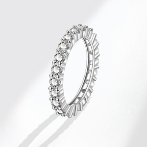 MYKI Antique Special Diamond Ring For Women & Girls Stainless Steel Cubic Zirconia Silver Plated Ring