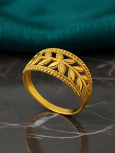 Shivam Fashion Kardo 3 Glamorous Gold Ring For Women Alloy Gold Plated Ring