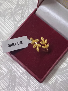 sachisanjh 1 Gm Gold Plated Adjustable Ring | Daily Wear | Real Gold Look Ring Brass Gold Plated Ring