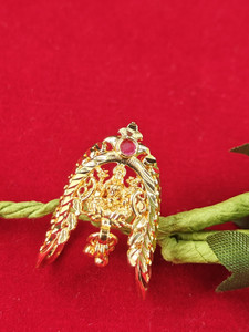 NANDANA COLLECTIONS One Gram Gold Combo Trending Lakshmi Vanki Vangi Ring Pathnapu Ring Ungaram Alloy Agate Ring