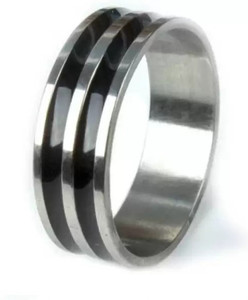 zebisco Metal, Stainless Steel Silver Plated Ring