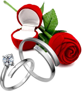 SILVER SHINE Alloy Silver Plated Ring