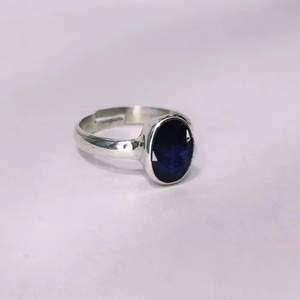 Chopra Gems Unique & Effective 100% Original Blue Sapphire/Neelam Stone Ring for Men & Women Brass Ring