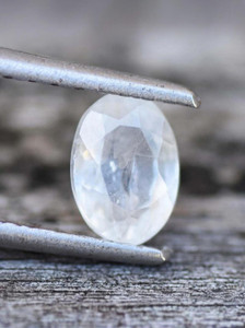 VishvMa 3.00 Ratti Natural White Sapphire Gemstone for Men and Women Lab Certified Stone Sapphire Ring