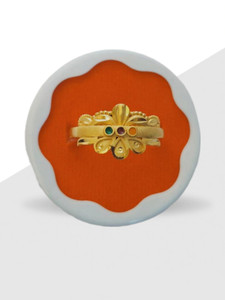 Ringji 1 gram gold ring Brass Gold Plated Ring