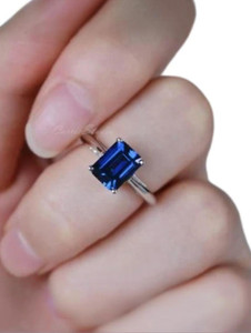 Chopra Gems Unique & Effective 100% Original Blue Sapphire/Neelam Stone Ring for Men & Women Brass Ring