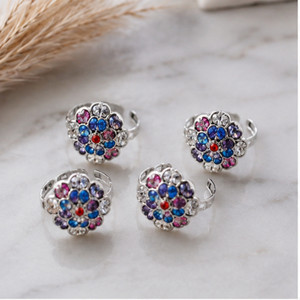 vaani PC-9202 Alloy Zircon Brass Plated Toe Ring