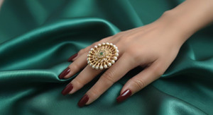 ShinAura Cocktail Ring Metal Ring