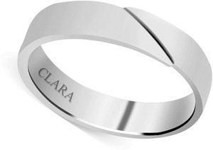 CLARA Sterling Silver Cubic Zirconia Rhodium Plated Ring