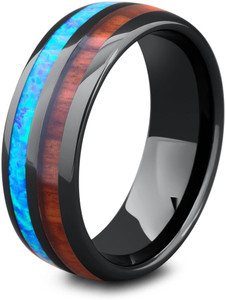 vien Stainless Steel Cubic Zirconia Titanium Plated Ring