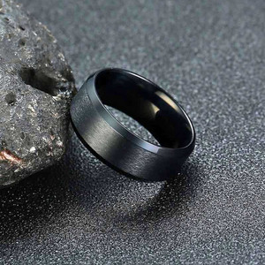 MEENAZ Alloy, Steel, Metal, Tungsten, Stainless Steel Titanium, Rhodium, Black Silver Plated Ring