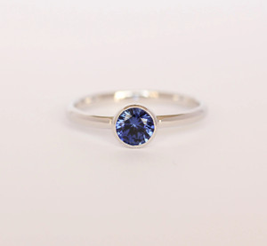 Chopra Gems Unique & Effective 100% Original Blue Sapphire/Neelam Stone Ring for Men & Women Brass Ring