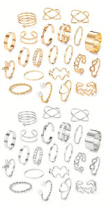 YouBella Stylish and Trendy Party Wear Jewellery Alloy Ring Set