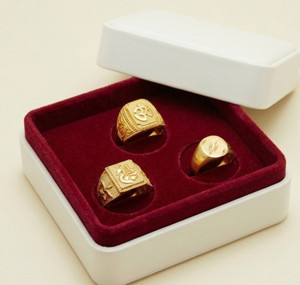 Urdeals PACK OF 3 OM RING & SIMPLE RING & PEACOCK RING COMBO MEN & BOYS Alloy, Brass Ring Set
