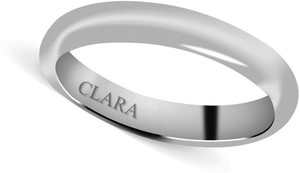 CLARA Sterling Silver Cubic Zirconia Rhodium Plated Ring