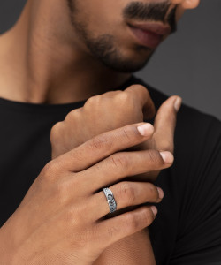 Roadster Alloy Silver Plated Ring