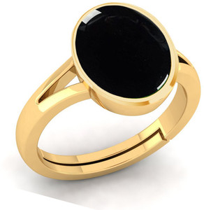 MARATNA 9.25 Ratti Created Hakik Sulemani Gemstone Adjustable Ring for Men's and Women Brass Agate Ring