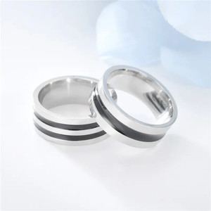 zebisco Silver Finger Ring Finger Ring,Thumb Ring for Men,Boys Metal, Stainless Steel Silver Plated Ring