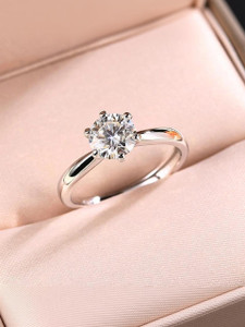 Salty Celestial Sparkle Crystal Ring for Women & Girls Copper Ring