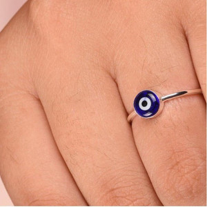 Chopra Gems Unique & Effective 100% Original Evil Eye Protection Ring for Men & Women Brass Ring