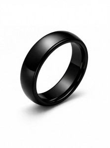 AL Minza Stainless Steel Titanium Plated Ring
