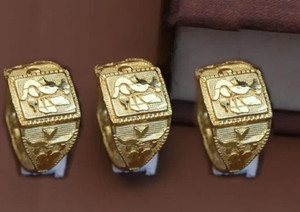 Laksh Alloy Gold Plated Ring