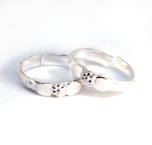 PREE ENTERPRISE Brass Silver Plated Toe Ring Brass Silver Plated Toe Ring