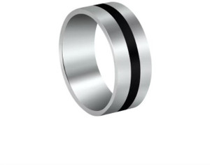 ROOTWAVE Silver Band Ring Finger Ring,Thumb Ring for Men,Boys Metal, Stainless Steel Silver Plated Ring