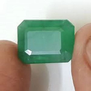 VishvMa 6.50 Ratti 5.82 Carat Gemstone Created Certified Zambian Emerald/Panna Stone Stone Emerald Ring