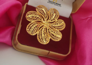 Bhagya Lakshmi Alloy Gold Plated Ring