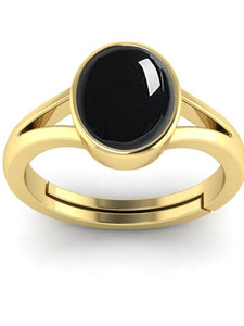 Pranjal Gems Natural 14.25 Ratti Hakik Agate Gemstone Ring Brass Agate Rhodium Plated Ring