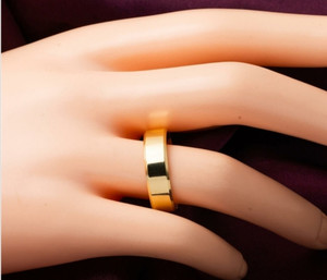 Yunay Piyush Enterprises Stylish Gold, Silver&Titanium Plated Rings Brass Gold Plated Ring