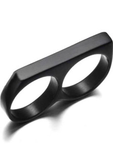Directory Trendy Fashion - Double Finger Ring Stainless Steel Knuckle Ring