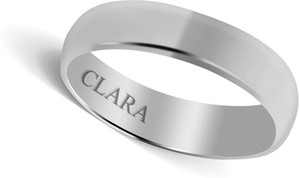 CLARA Sterling Silver Cubic Zirconia Rhodium Plated Ring