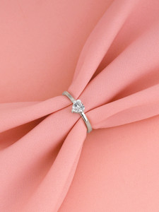 GIVA Passionate Love for Girls and Womens Sterling Silver Zircon Silver Plated Ring